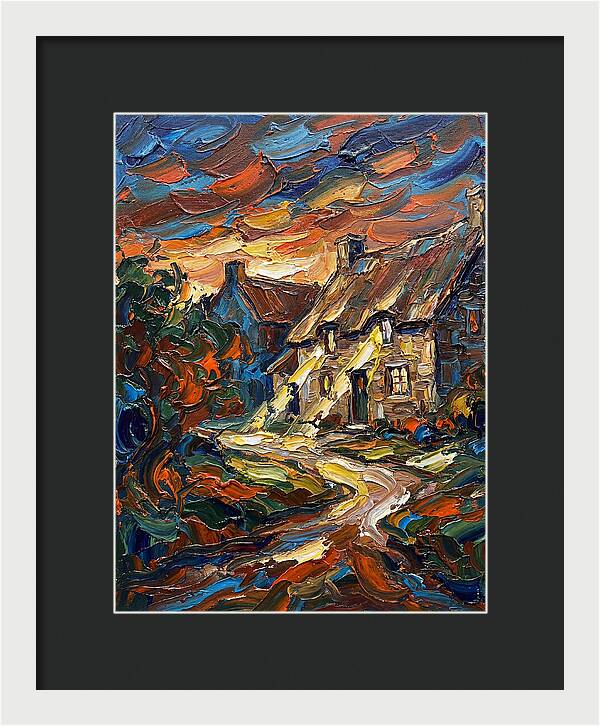 Inn Landscape At Dusk