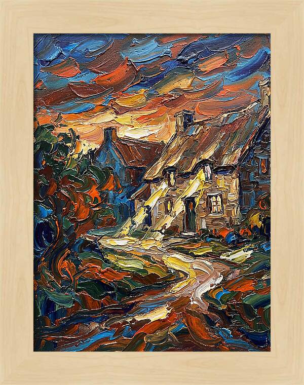 Inn Landscape At Dusk