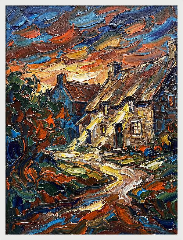 Inn Landscape At Dusk