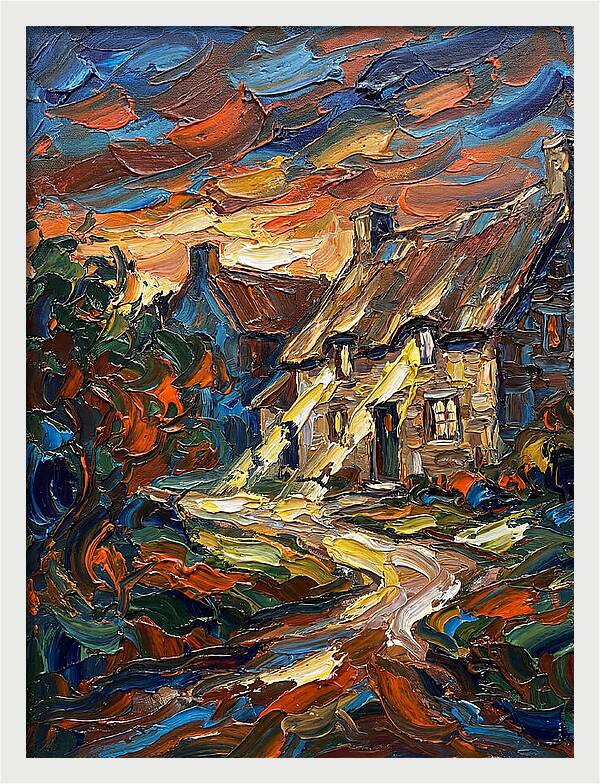 Inn Landscape At Dusk