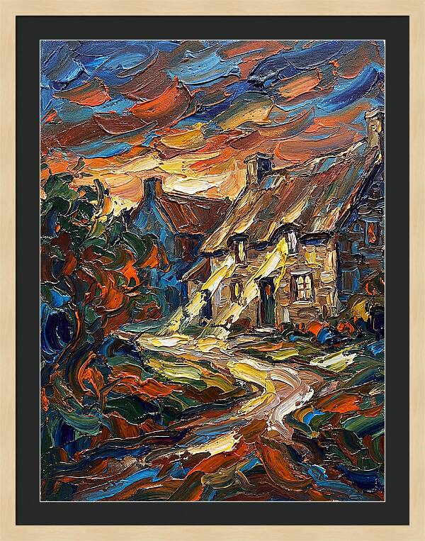 Inn Landscape At Dusk