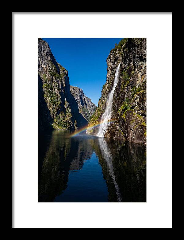 Inside A Narrow Norwegian Fjord