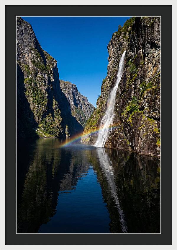 Inside A Narrow Norwegian Fjord
