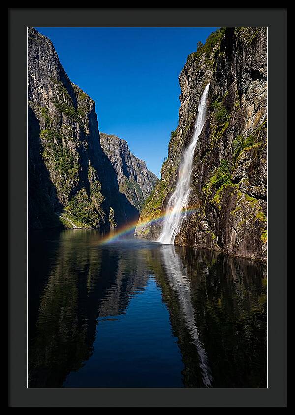 Inside A Narrow Norwegian Fjord