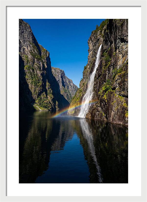 Inside A Narrow Norwegian Fjord