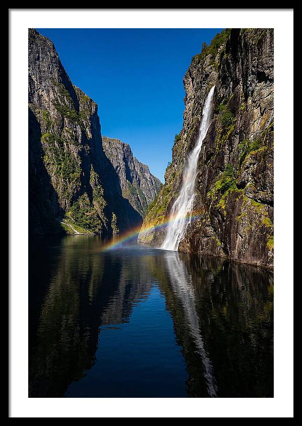 Inside A Narrow Norwegian Fjord