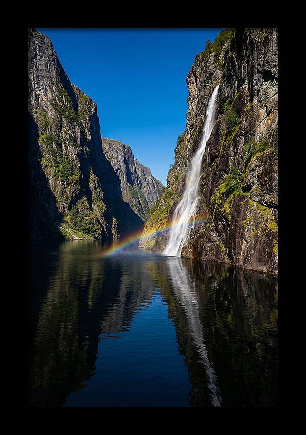 Inside A Narrow Norwegian Fjord