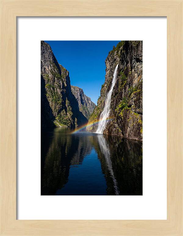 Inside A Narrow Norwegian Fjord