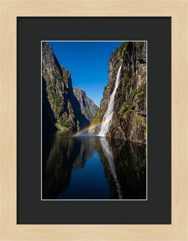 Inside A Narrow Norwegian Fjord