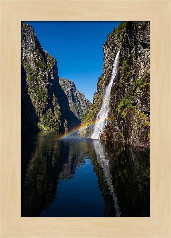 Inside A Narrow Norwegian Fjord