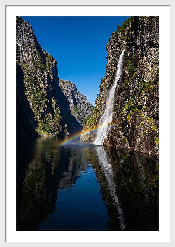 Inside A Narrow Norwegian Fjord