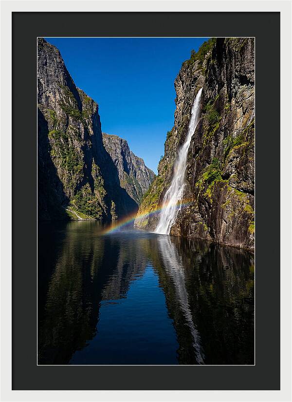 Inside A Narrow Norwegian Fjord