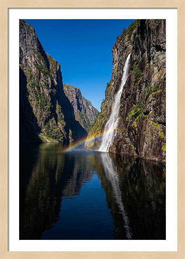 Inside A Narrow Norwegian Fjord