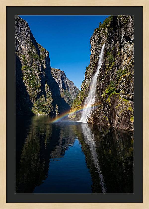 Inside A Narrow Norwegian Fjord