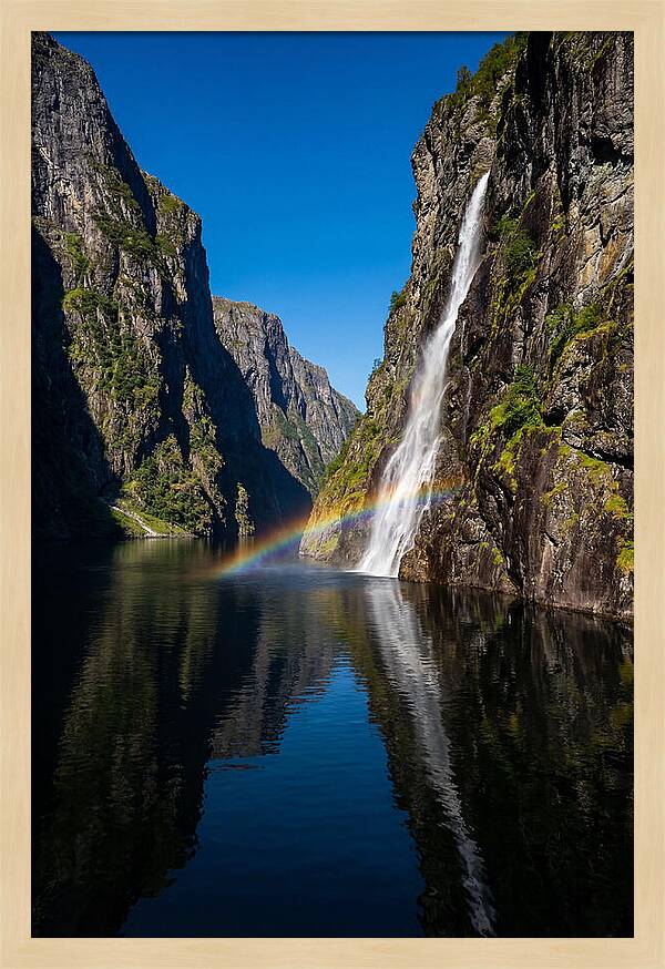Inside A Narrow Norwegian Fjord