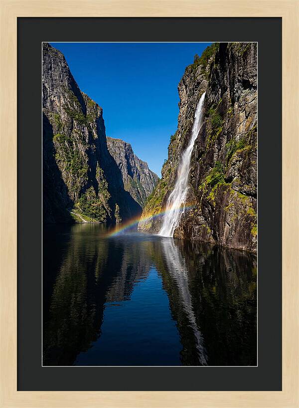 Inside A Narrow Norwegian Fjord