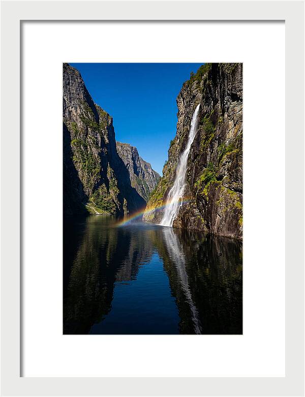 Inside A Narrow Norwegian Fjord