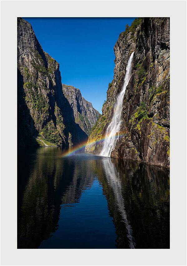 Inside A Narrow Norwegian Fjord
