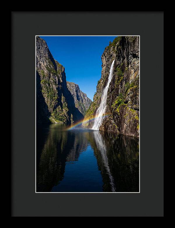 Inside A Narrow Norwegian Fjord