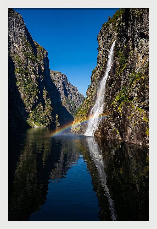 Inside A Narrow Norwegian Fjord