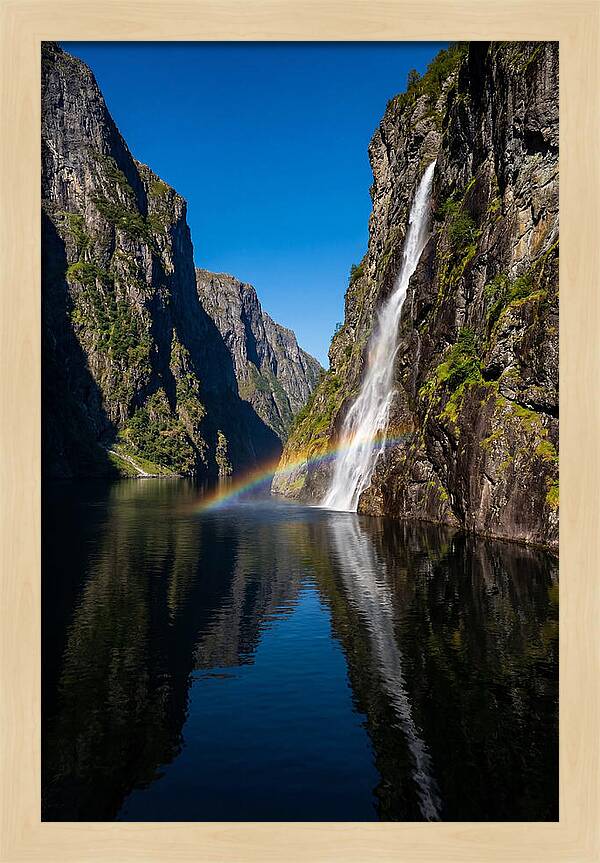Inside A Narrow Norwegian Fjord