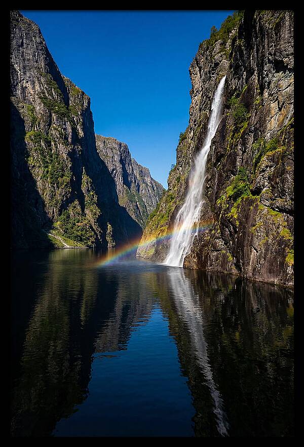 Inside A Narrow Norwegian Fjord