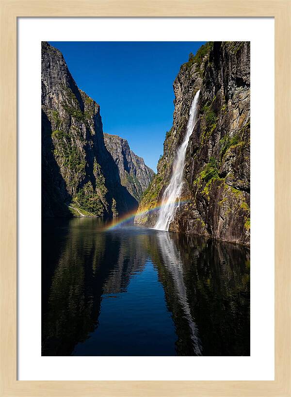 Inside A Narrow Norwegian Fjord