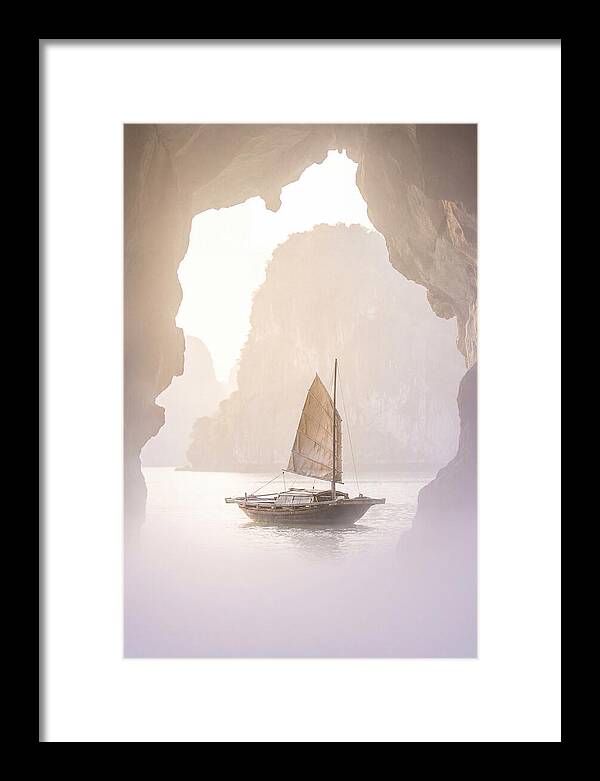 Inside Ha Long Bay At Sunrise