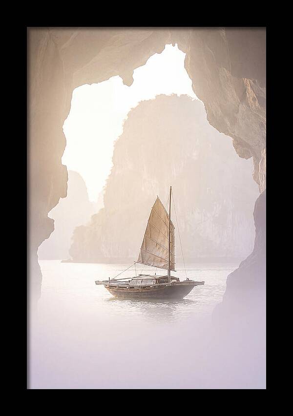 Inside Ha Long Bay At Sunrise