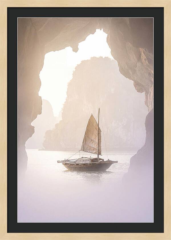 Inside Ha Long Bay At Sunrise