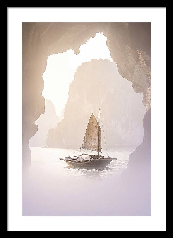 Inside Ha Long Bay At Sunrise