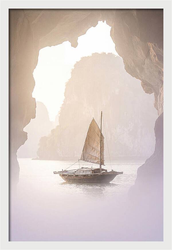 Inside Ha Long Bay At Sunrise