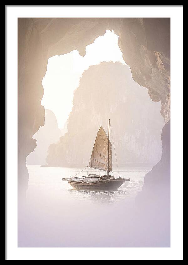 Inside Ha Long Bay At Sunrise