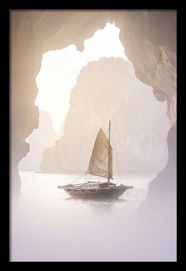 Inside Ha Long Bay At Sunrise