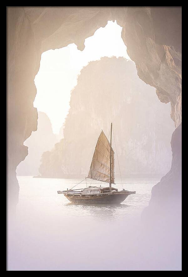 Inside Ha Long Bay At Sunrise