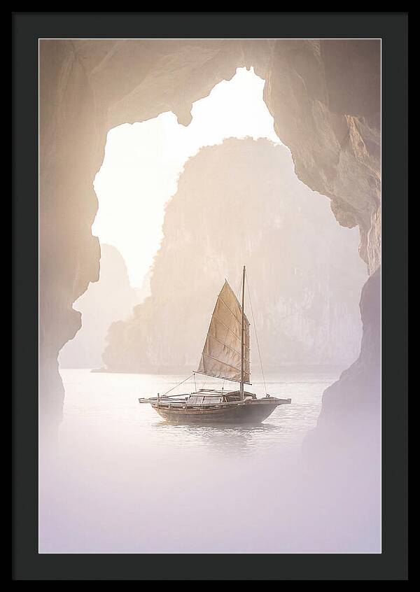 Inside Ha Long Bay At Sunrise