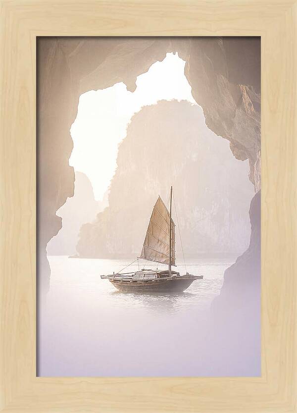 Inside Ha Long Bay At Sunrise
