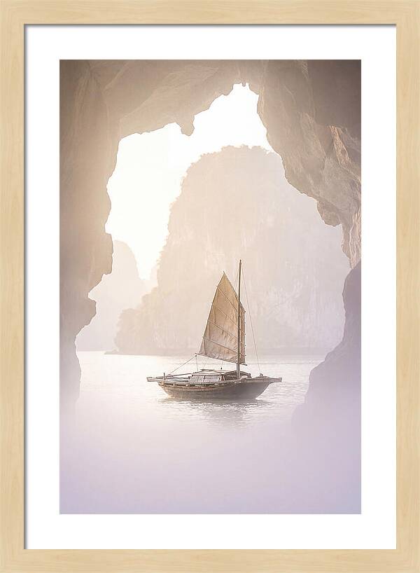 Inside Ha Long Bay At Sunrise