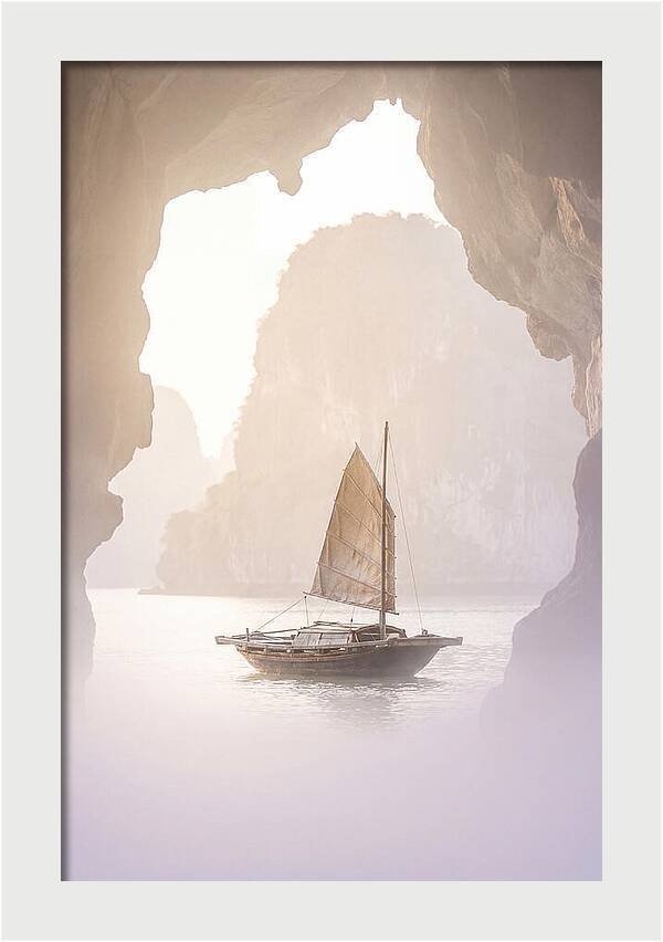 Inside Ha Long Bay At Sunrise
