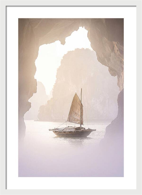 Inside Ha Long Bay At Sunrise