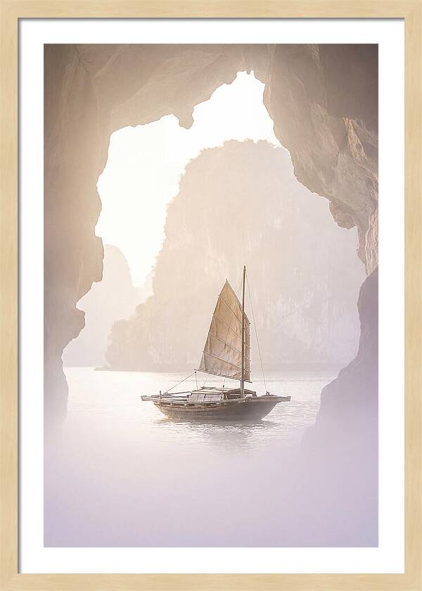 Inside Ha Long Bay At Sunrise