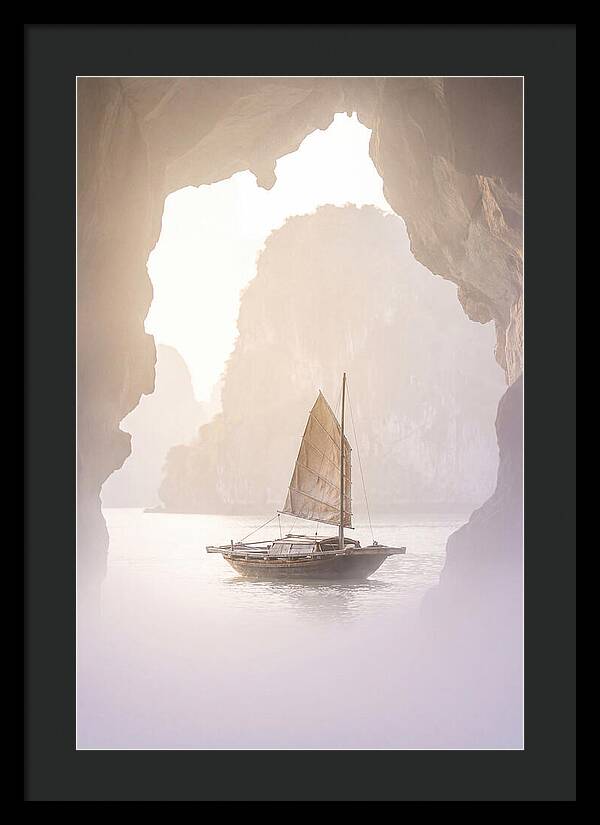 Inside Ha Long Bay At Sunrise