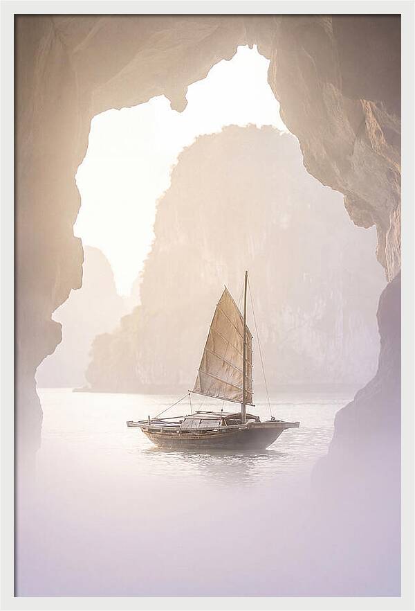 Inside Ha Long Bay At Sunrise