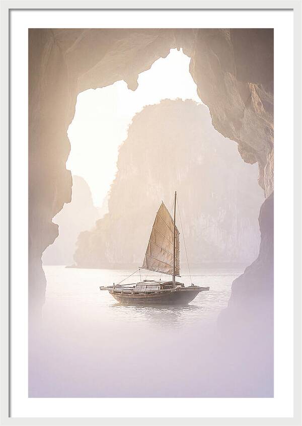 Inside Ha Long Bay At Sunrise