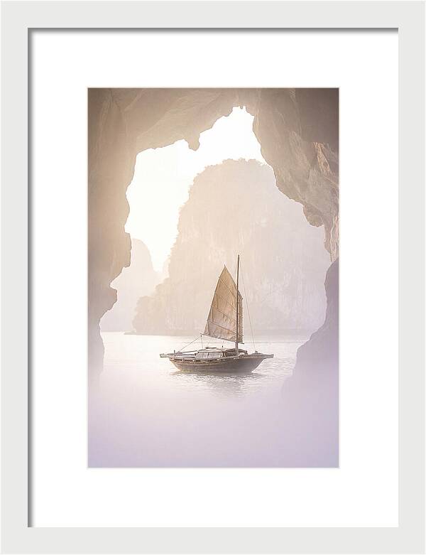 Inside Ha Long Bay At Sunrise