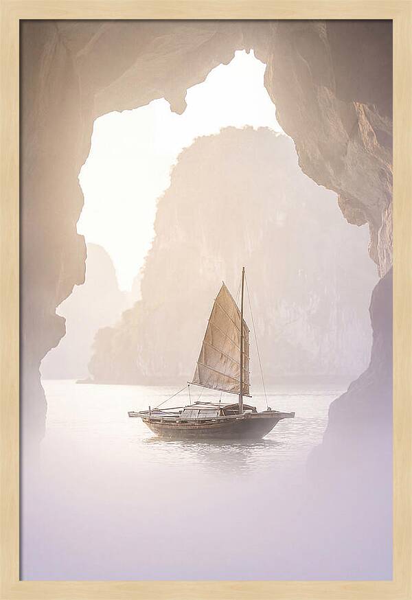 Inside Ha Long Bay At Sunrise