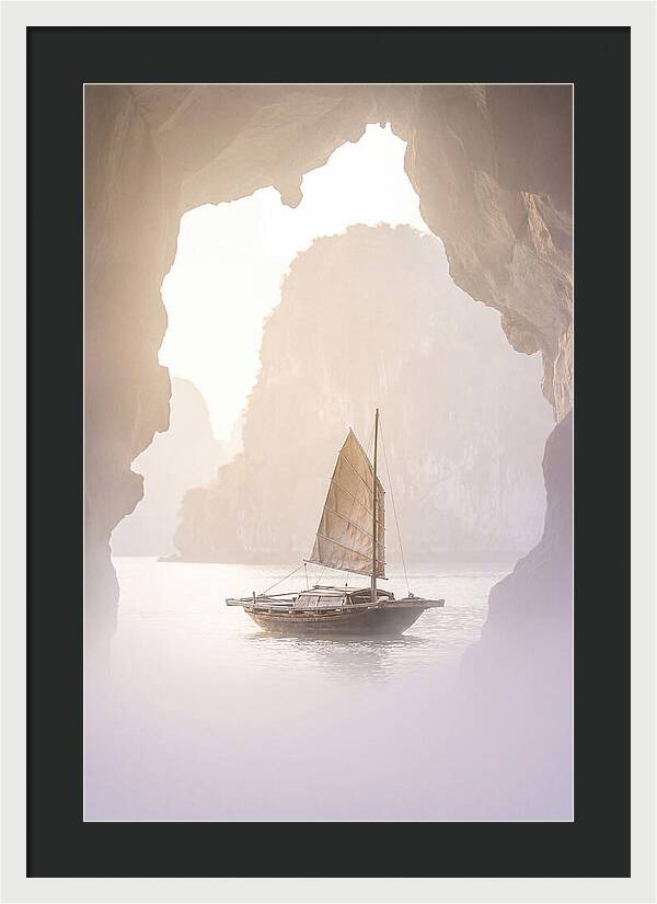 Inside Ha Long Bay At Sunrise