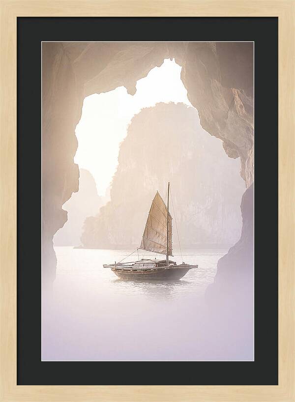 Inside Ha Long Bay At Sunrise