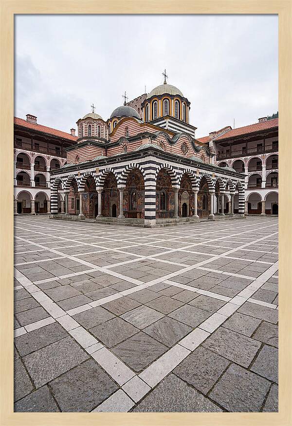 Inside Rila Monastery Courtyard