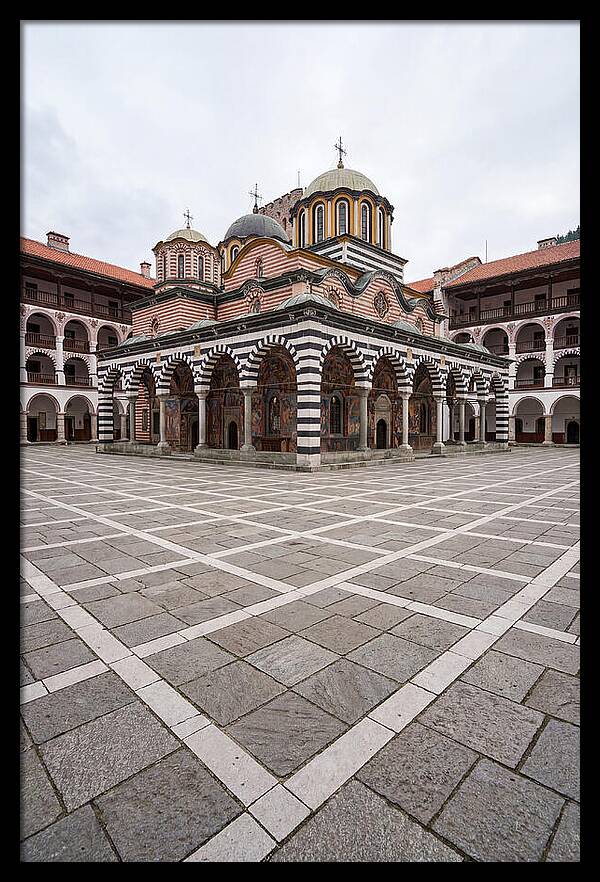Inside Rila Monastery Courtyard